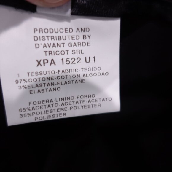 NWT PIANURASTUDIO Skinny Dress Pants Trousers Sz 40 Black Made In Italy - Picture 4 of 9